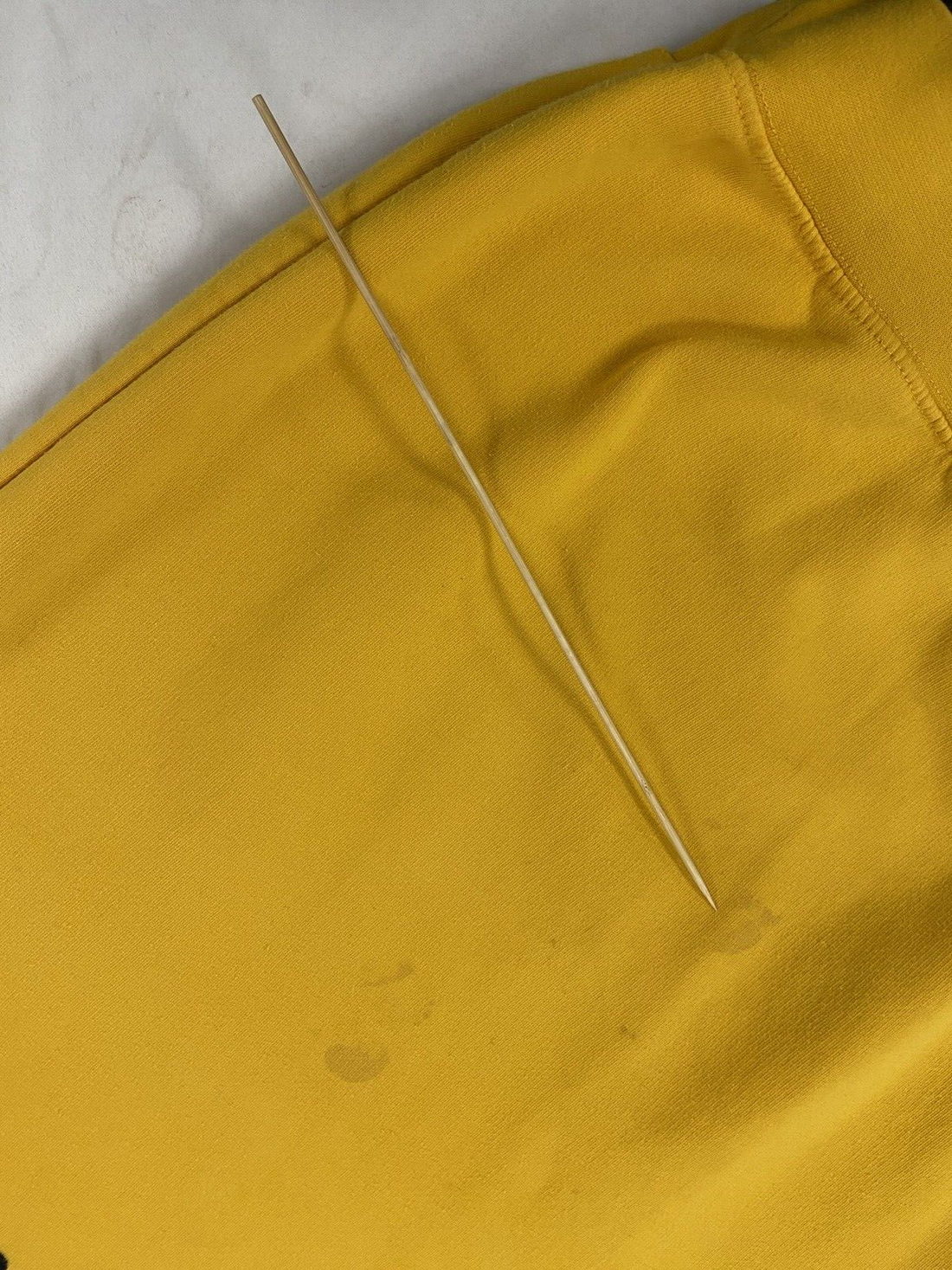 Vintage Nike Sweatshirt Crewneck Size Medium Yellow Embroidered Swoosh