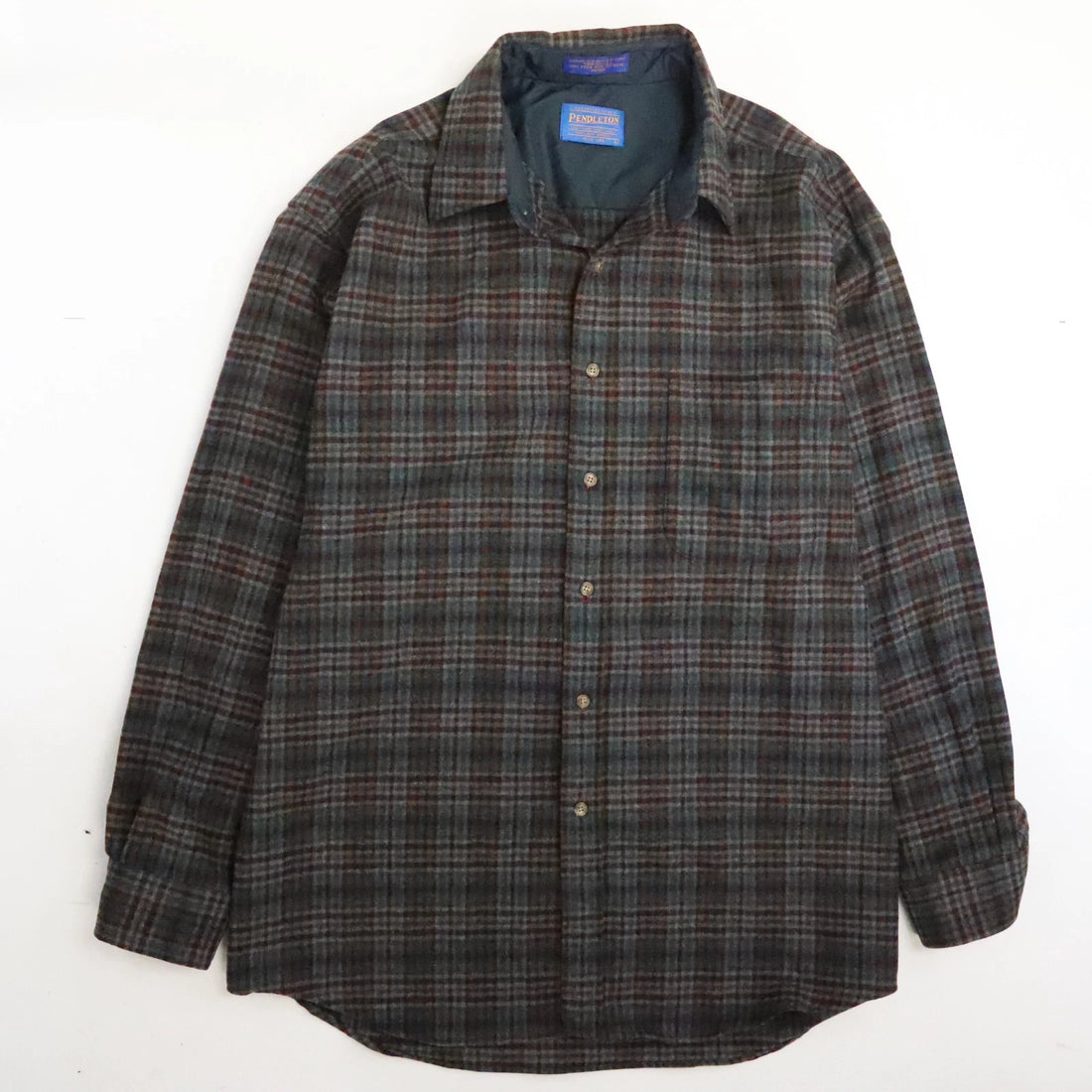 Vintage Pendleton Wool Lodge Button Up Shirt Size Large
