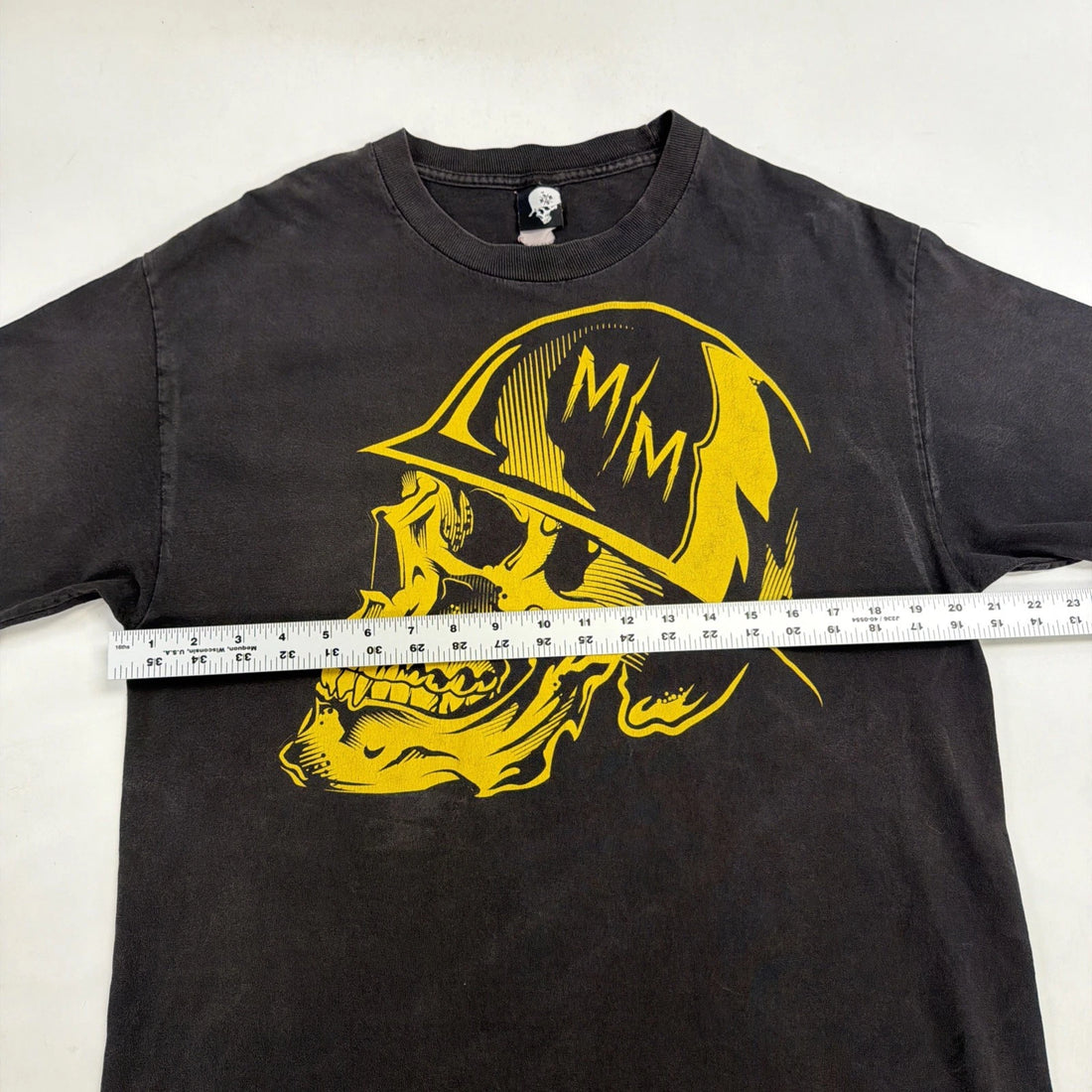 Metal Mulisha T-Shirt Size XL Yellow Skull