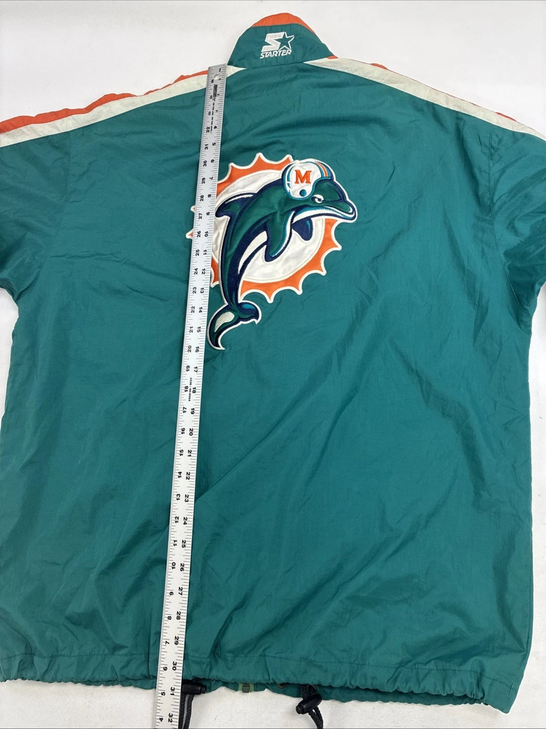 Vintage Miami Dolphins Starter Windbreaker Light Jacket Size Large NFL