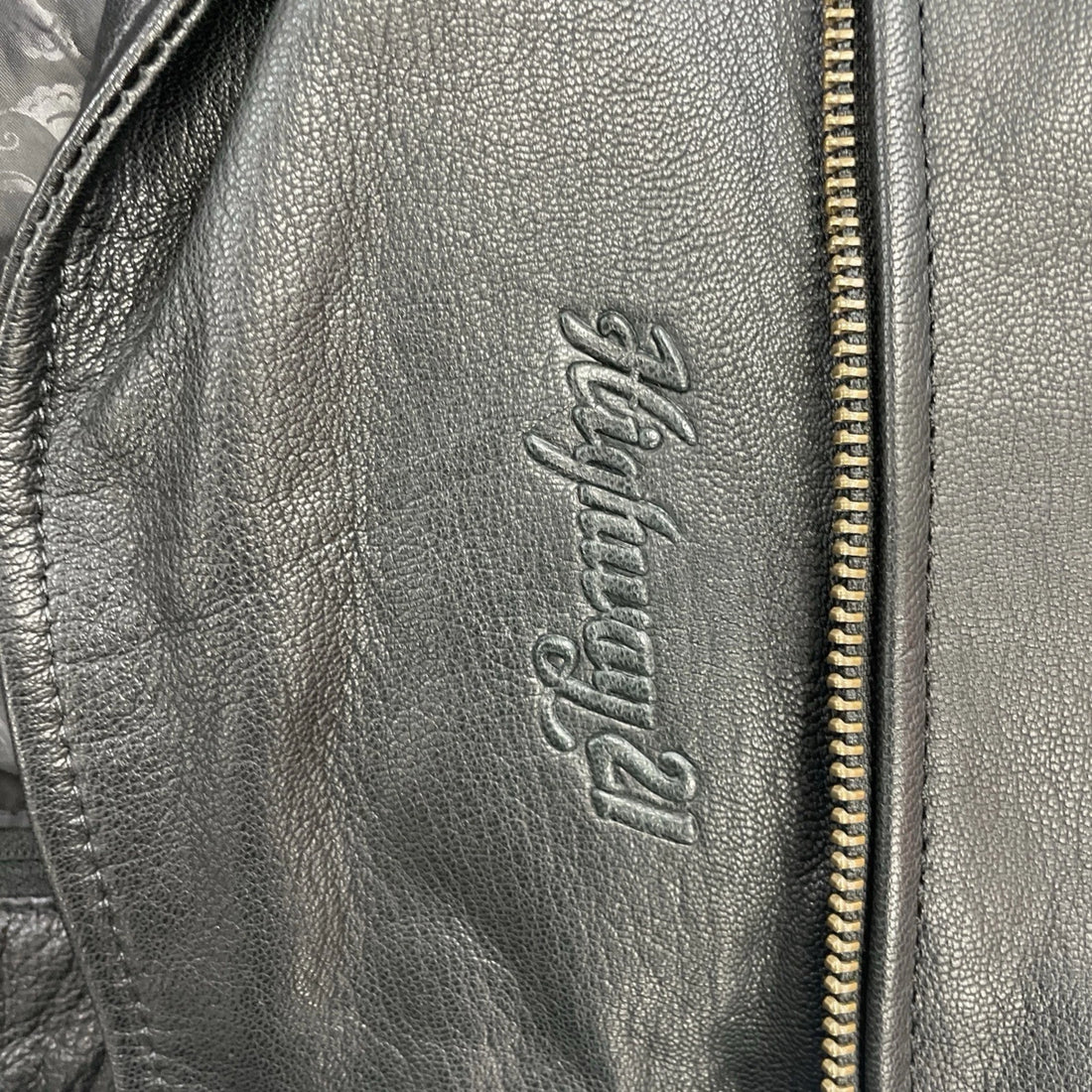 Highway 21 Leather Classic Motorcycle Jacket Size XL