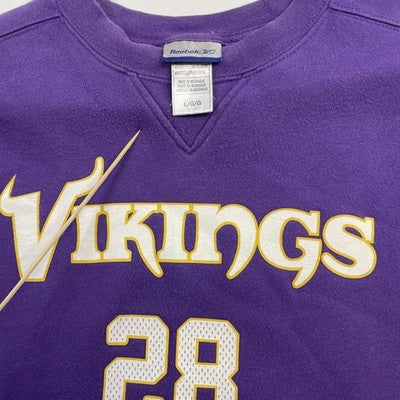 Vintage Minnesota Vikings Adrian Peterson Sweatshirt Size Large NFL
