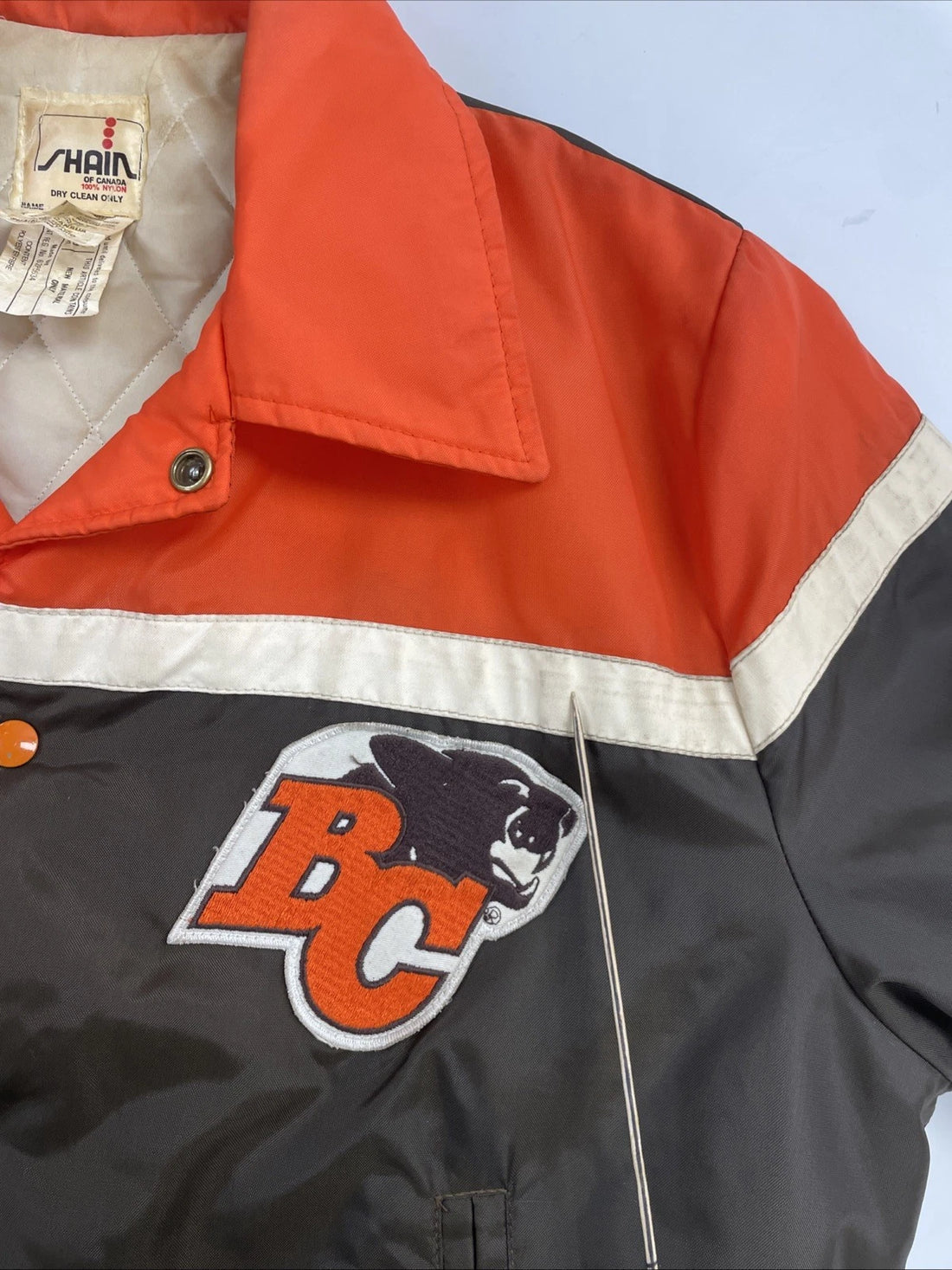 Vintage BC Lions Bomber Jacket Size Large CFL
