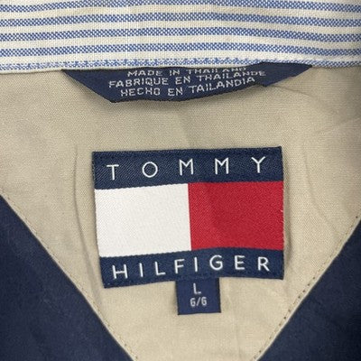 Vintage Tommy Hilfiger Bomber Jacket Size Large Blue