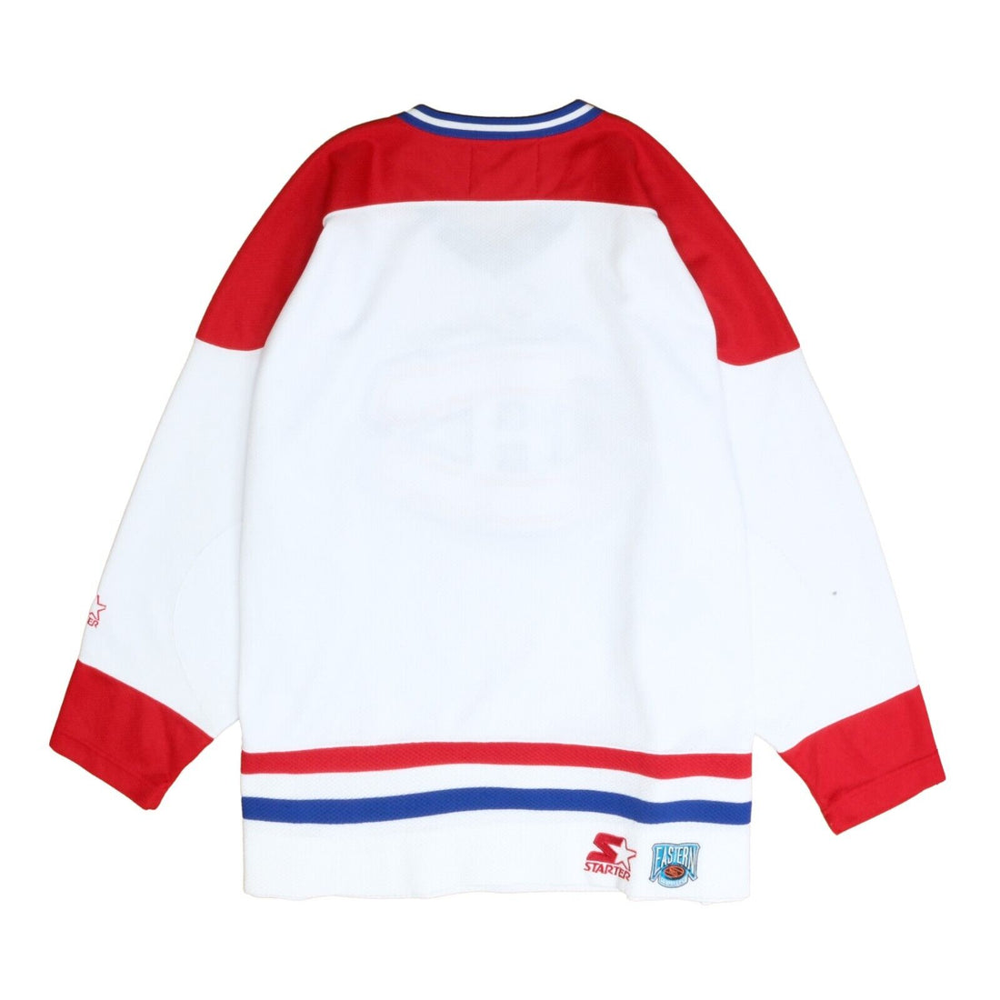 Vintage Montreal Canadiens Starter Hockey Jersey Size Large White 90s