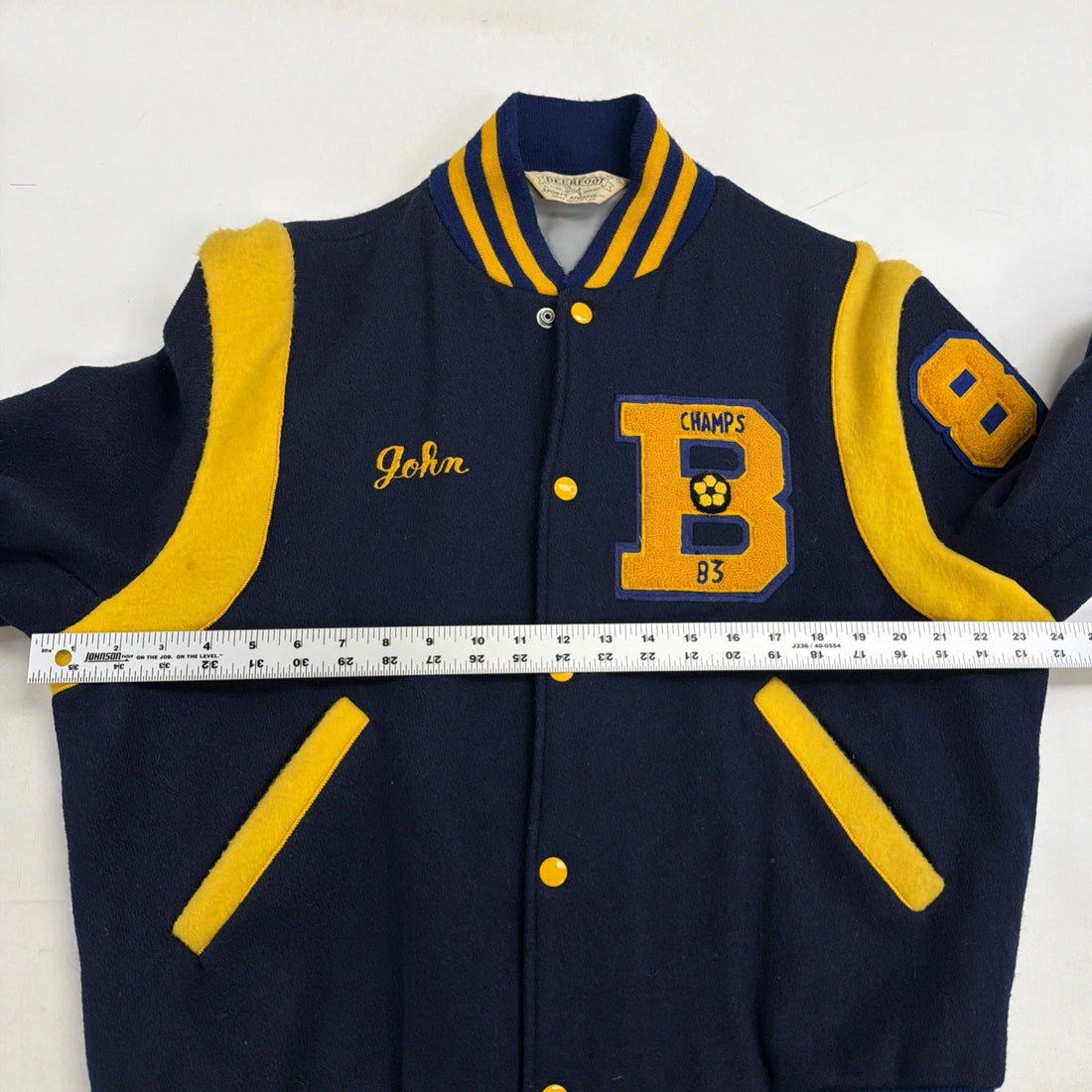 Vintage Barrington Soccer Wool Varsity Letterman Jacket Large