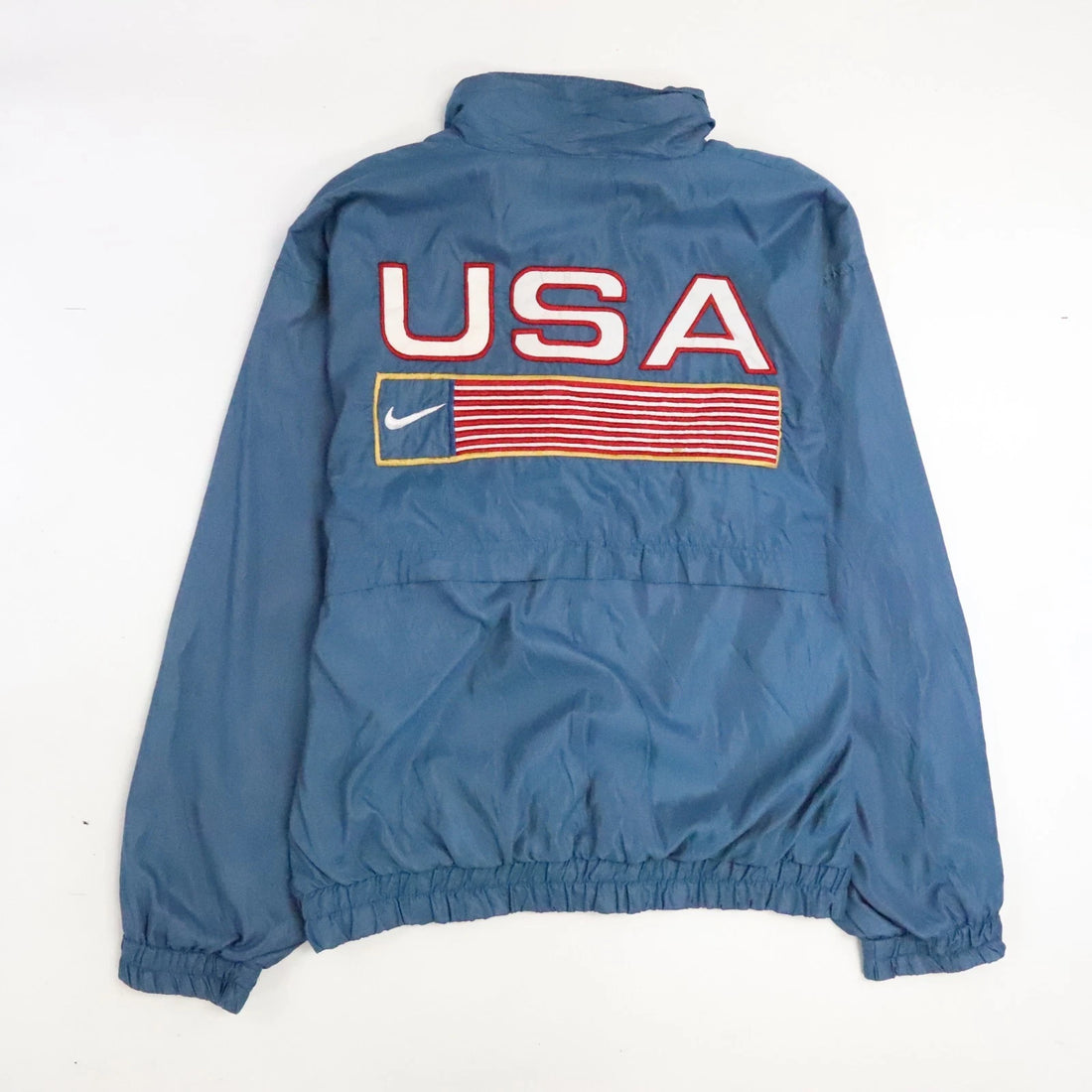 Vintage Nike USA Flag Olympic Track & Field Windbreaker Jacket Size Large