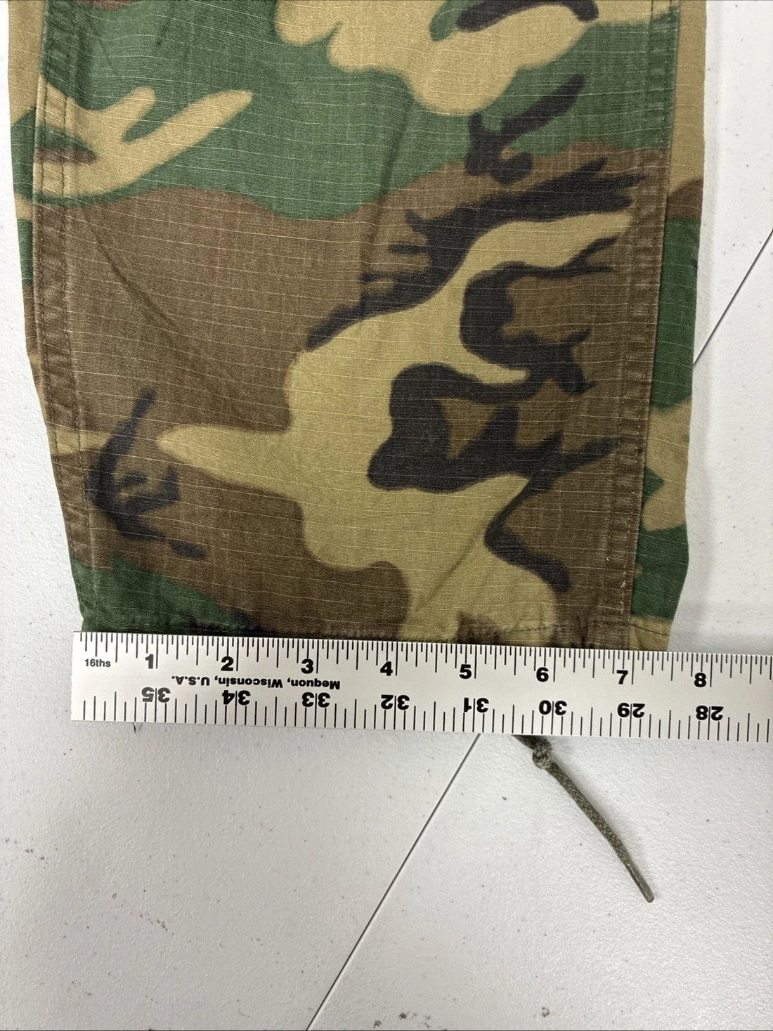 Military Hot Weather Woodland Camo Cargo Utility Trousers Pants Size Small