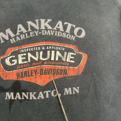 Harley Davidson Motorcycles Full Zip Sweatshirt Hoodie Size Large Black