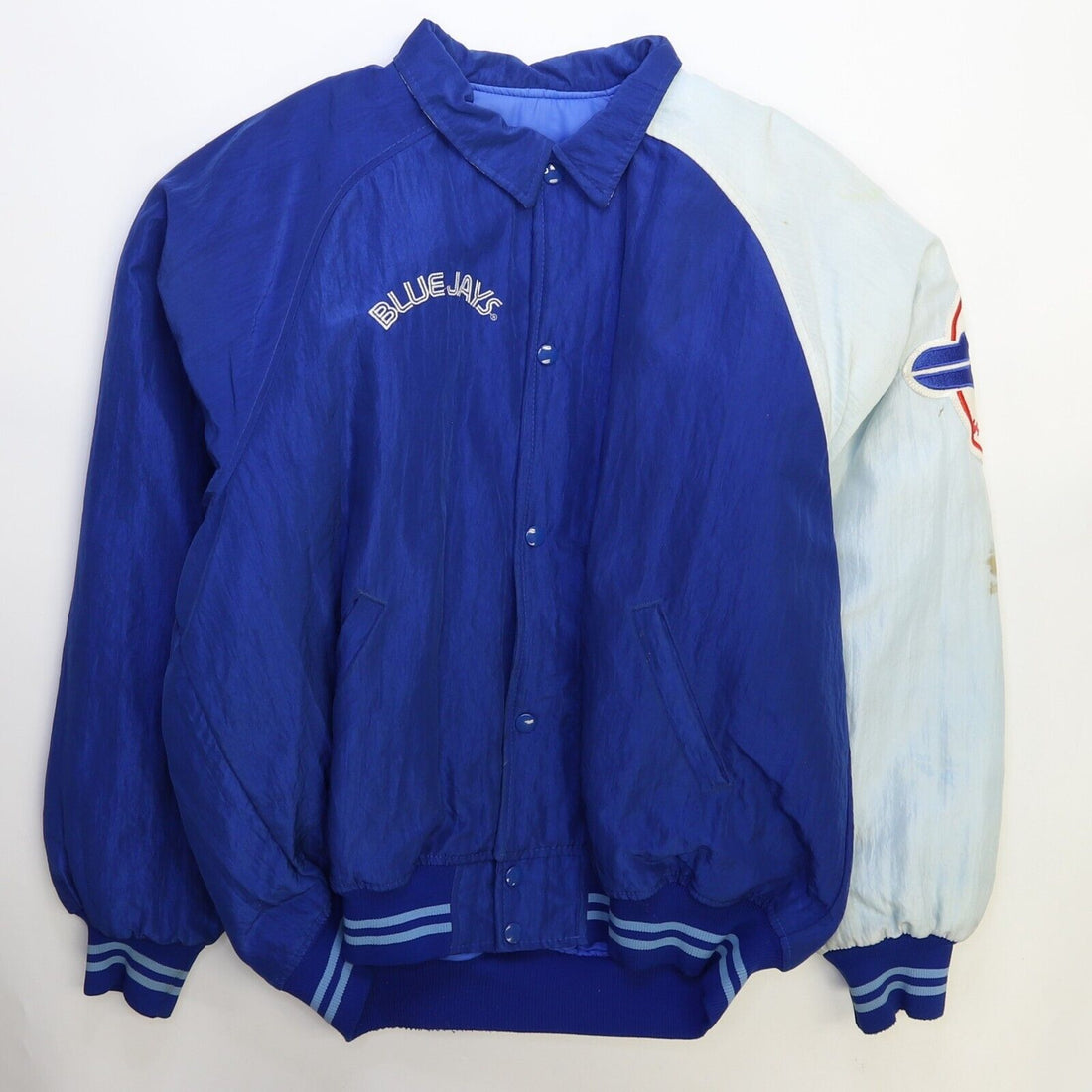 Vintage Toronto Blue Jays Starter Bomber Jacket Large Diamond Collection MLB