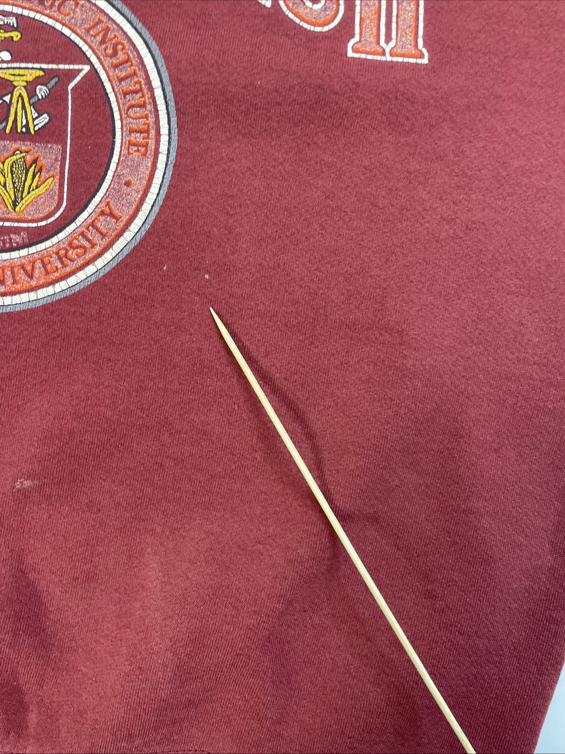 Vintage Virginia Tech Crest Crewneck Sweatshirt Size XL 90s