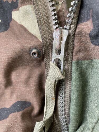 Vintage Military Army Camo Cold Weather Field Jacket Size Large Camouflage