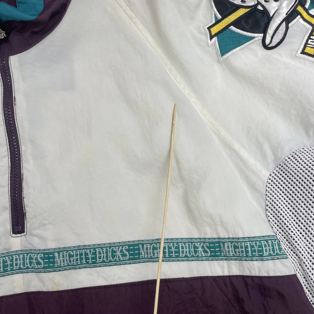 Vintage Anaheim Mighty Ducks Starter Pullover Windbreaker Jacket XL NHL