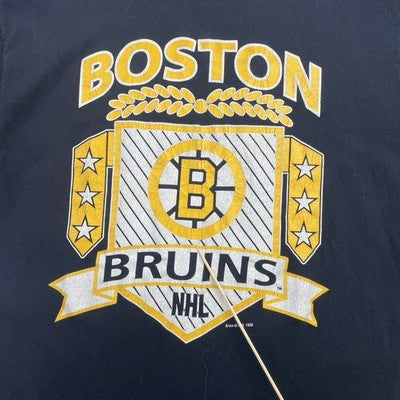 Vintage Boston Bruins T-Shirt Size Large 1990 90s NHL