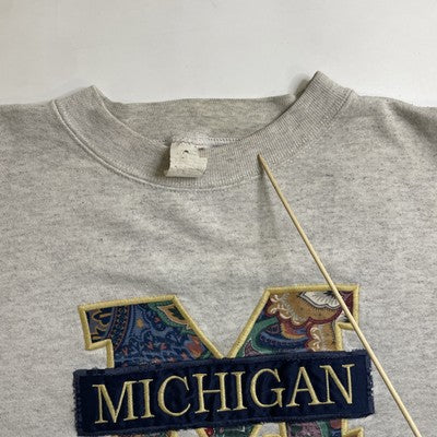 Vintage Michigan Paisley Crewneck Sweatshirt Size XL 90s