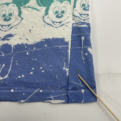 Vintage Mickey Mouse Disney T-Shirt One Size All Over Print 90s
