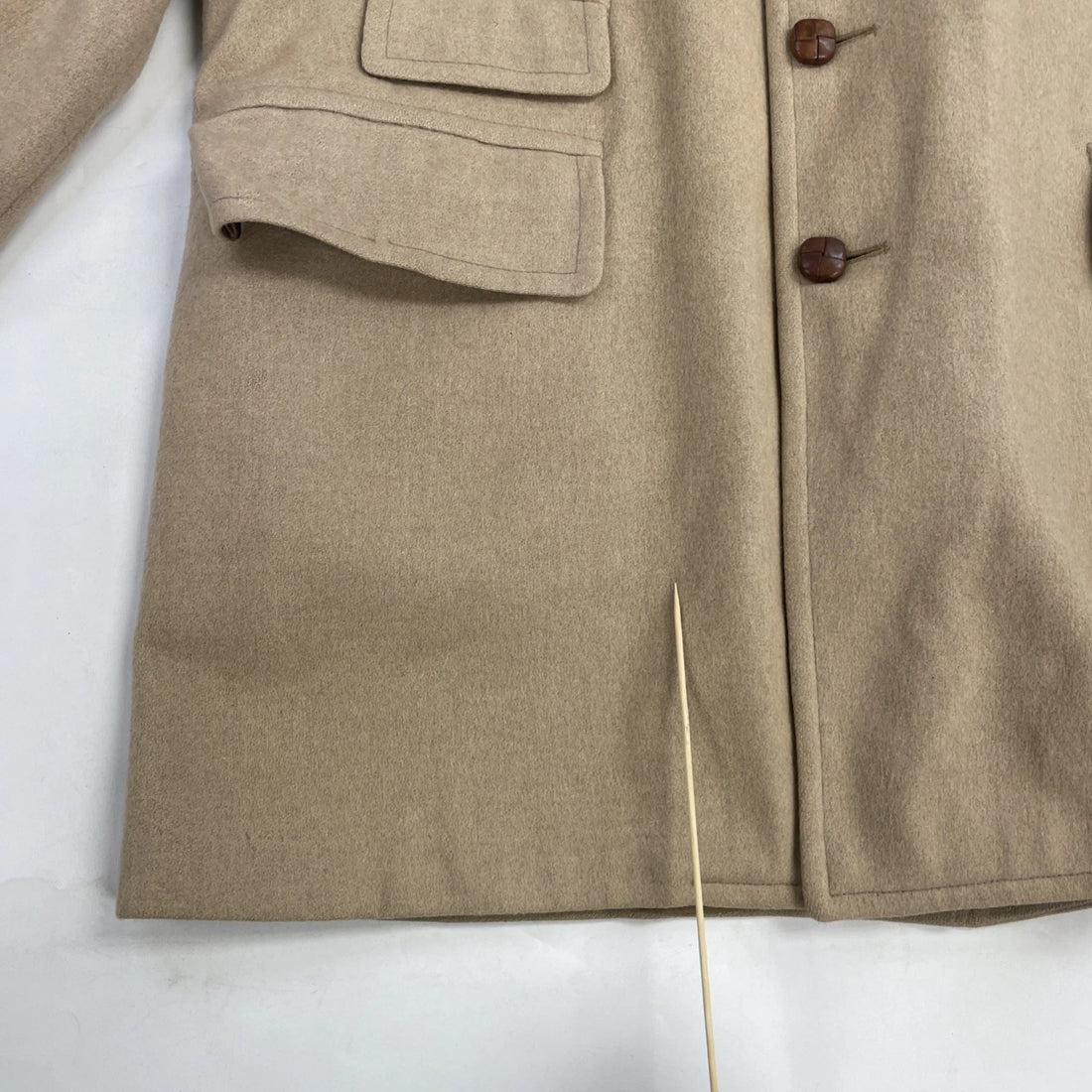 Vintage Wool Coat Jacket Size XL Brown