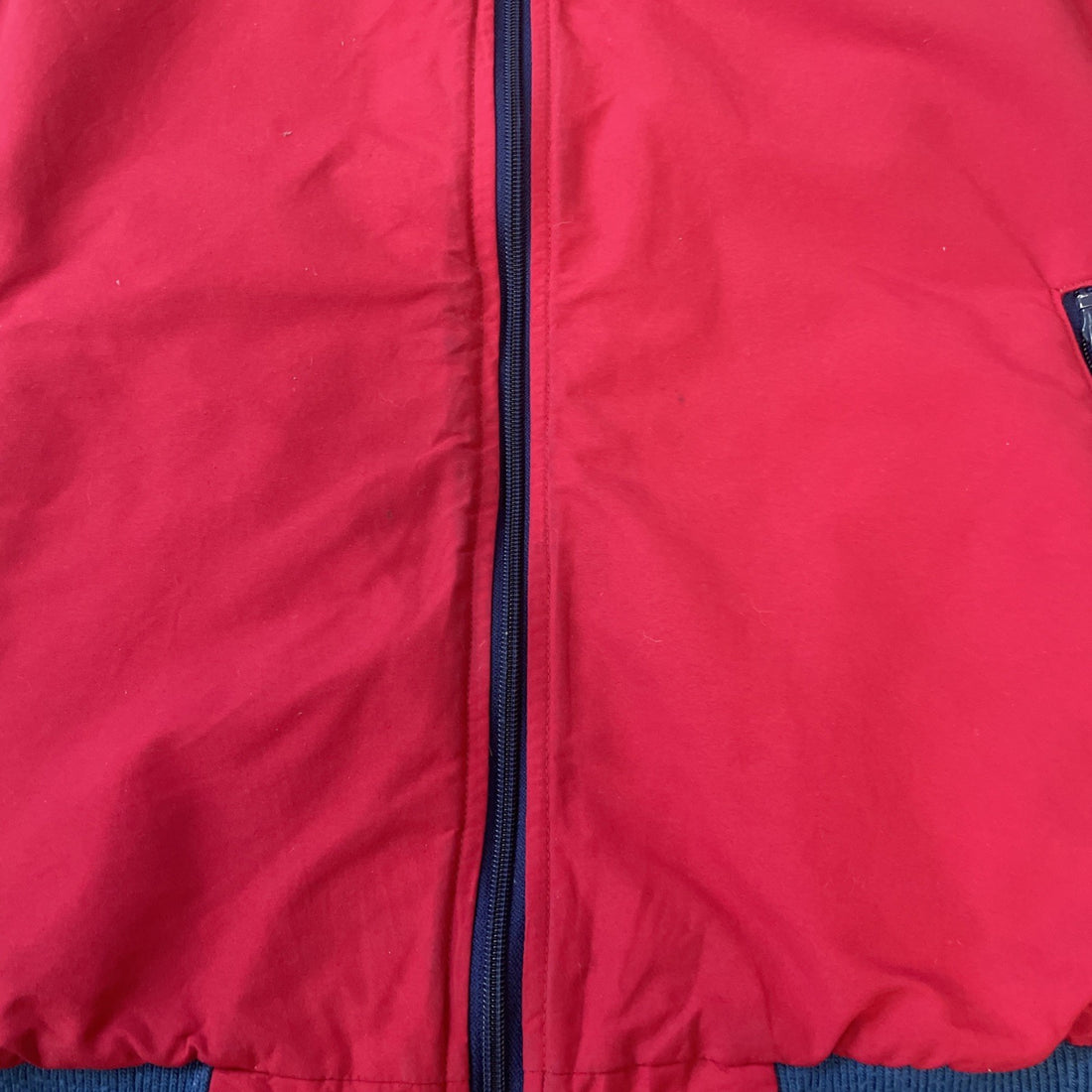 Vintage L.L. Bean Fleece Lined Vest Jacket Size Medium Red