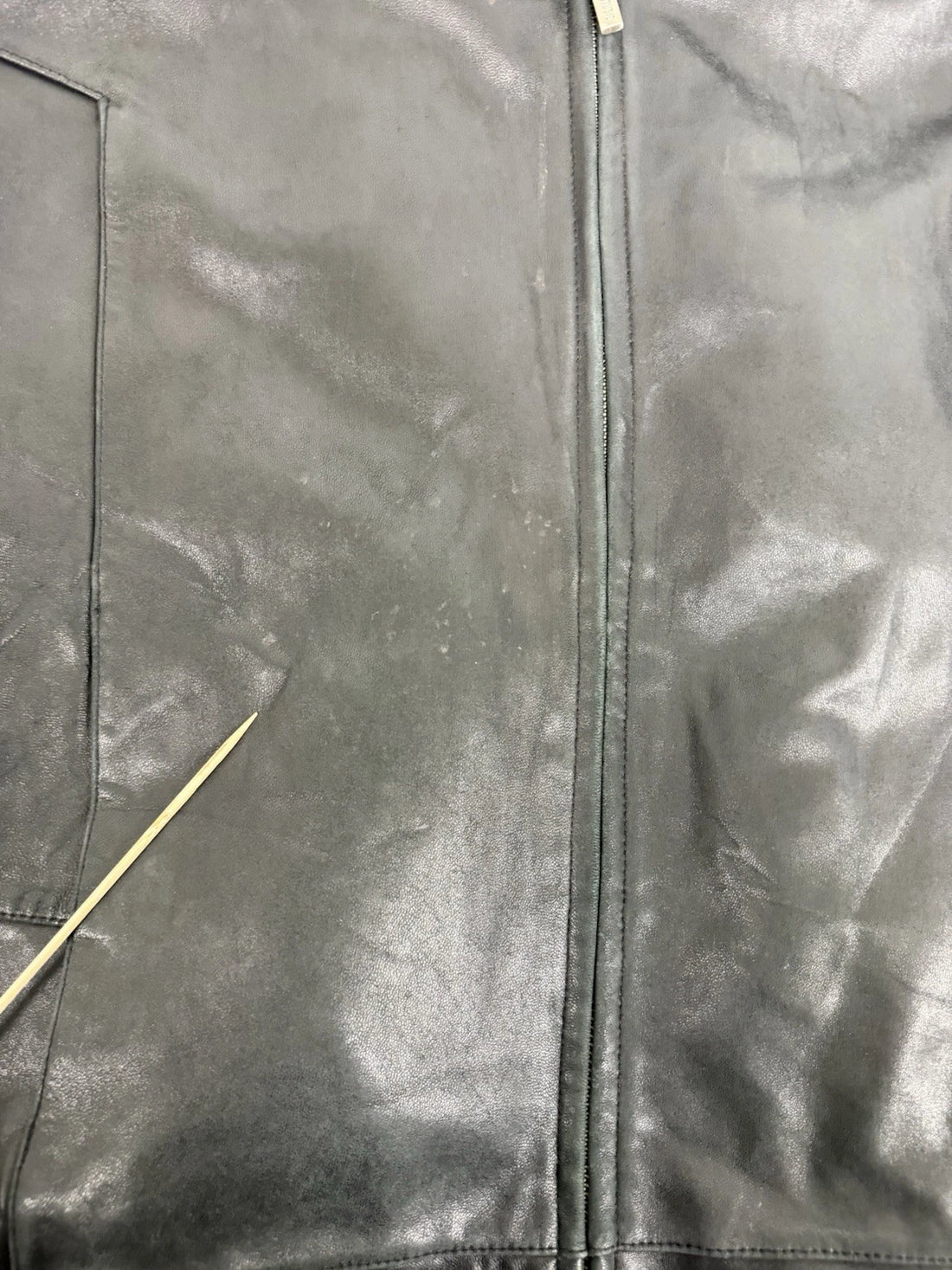 Wilsons Leather Coat Jacket Size Large Black