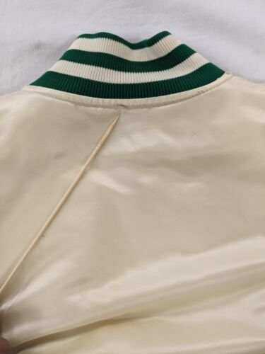 Vintage Boston Celtics Starter Satin Bomber Jacket Size Large NBA