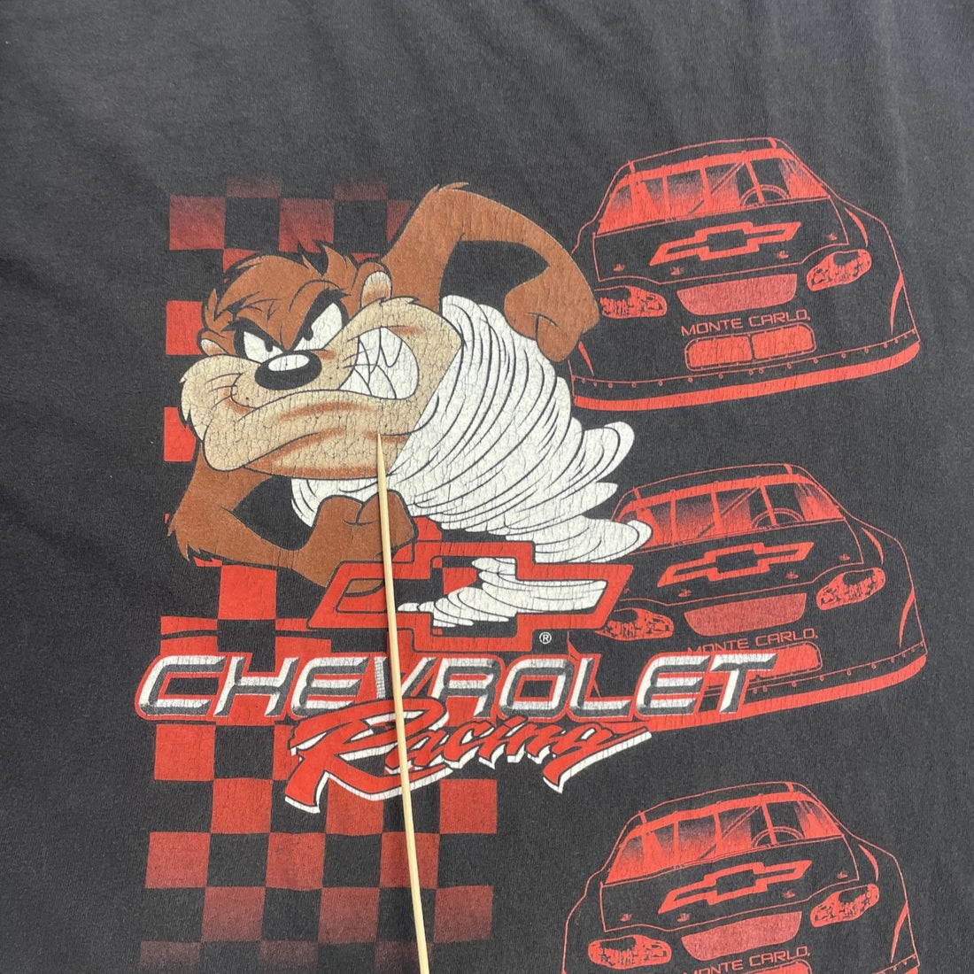 Vintage Chevrolet Taz Monte Carlo Racing T-Shirt Size 2XL