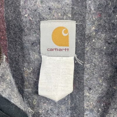 Vintage Carhartt Canvas Detroit Work Jacket Size 50 Blanket Lined J01 BLK