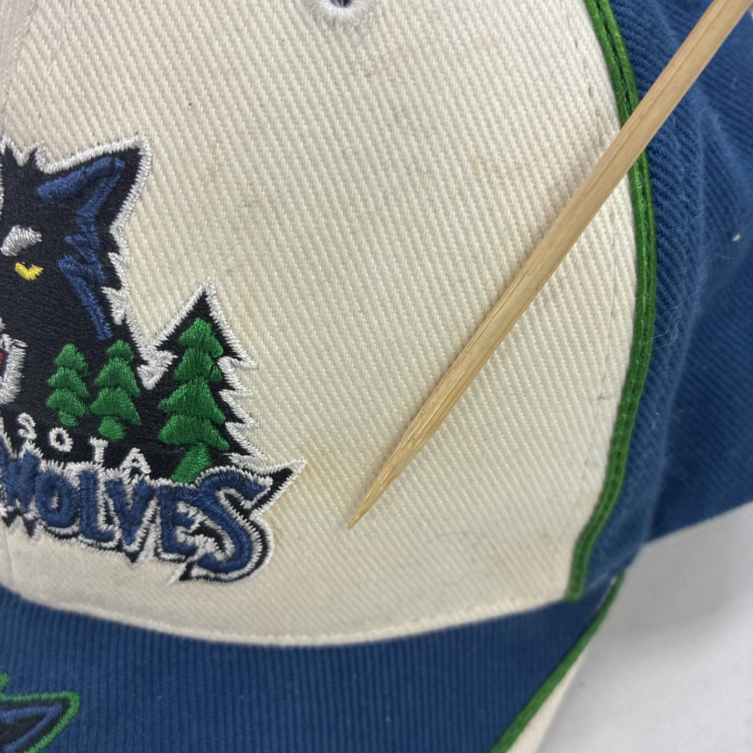 Vintage Minnesota Timberwolves Twins Enterprise Adjustable Hat Cap OSFA NBA NWT