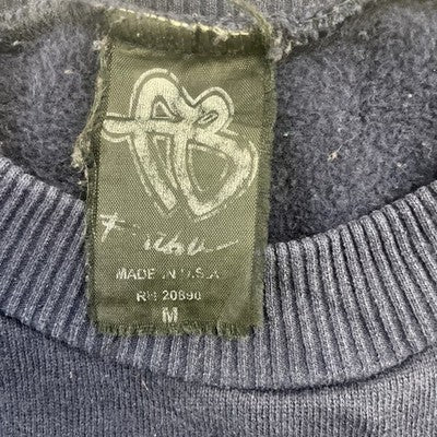 Vintage Fubu Crewneck Sweatshirt Size Medium Y2K Blue