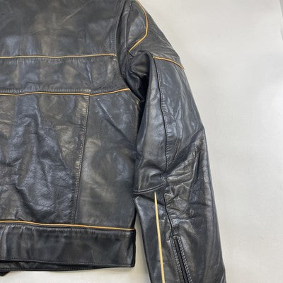 Vintage Honda Leather Cafe Racer Motorcycle Riding Jacket Size 40 Hondaline