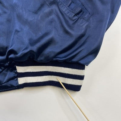 Vintage Bodines Lounge Satin Bomber Jacket Size XL