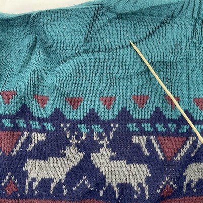 Vintage Perspective Fair Isle Crewneck Sweater Size Large