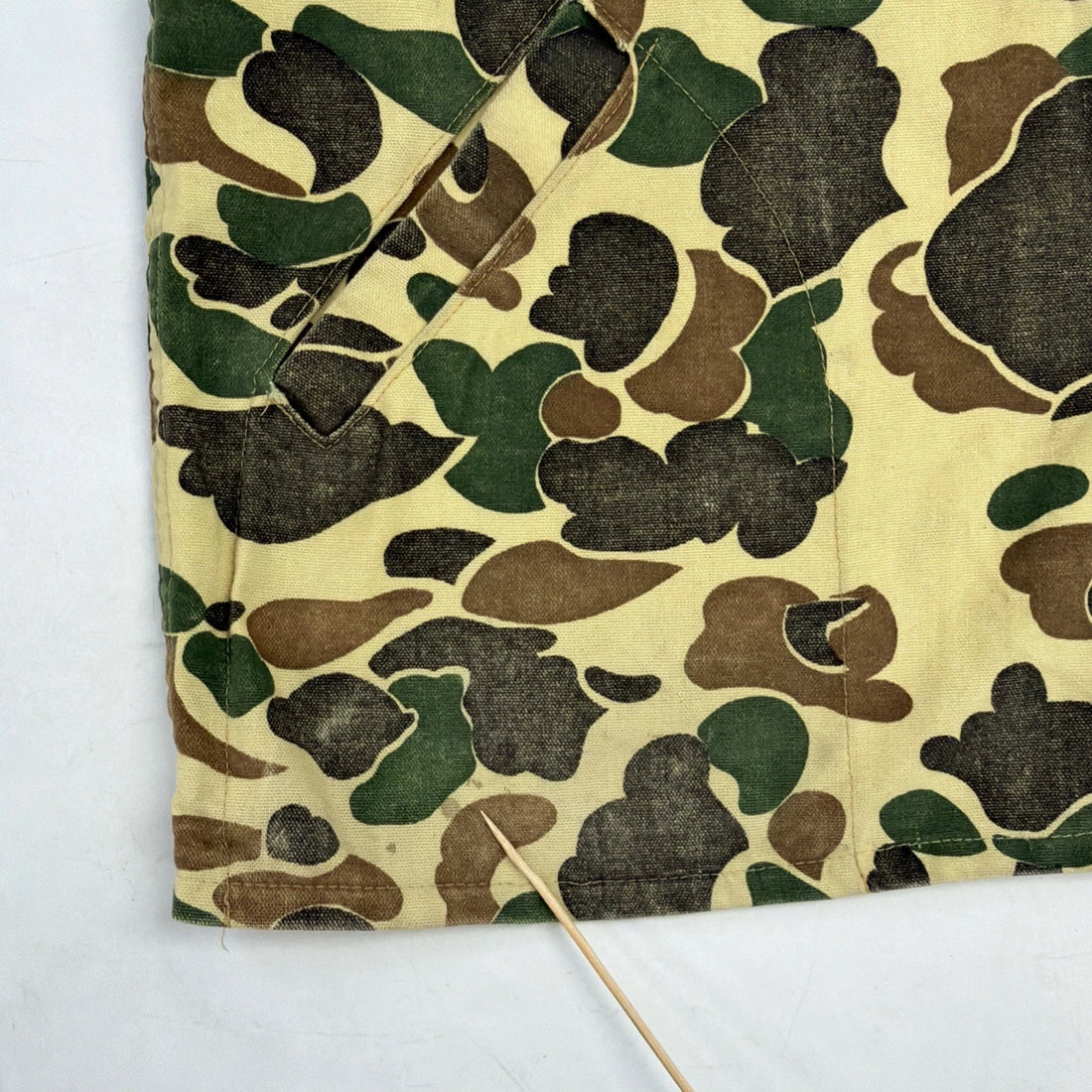 Vintage Deerskin Duck Camo Light Hunting Shirt Jacket Size XL Talon Zip