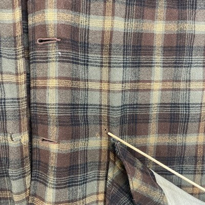 Vintage Pendleton Wool Button Up Shirt Size Large Plaid