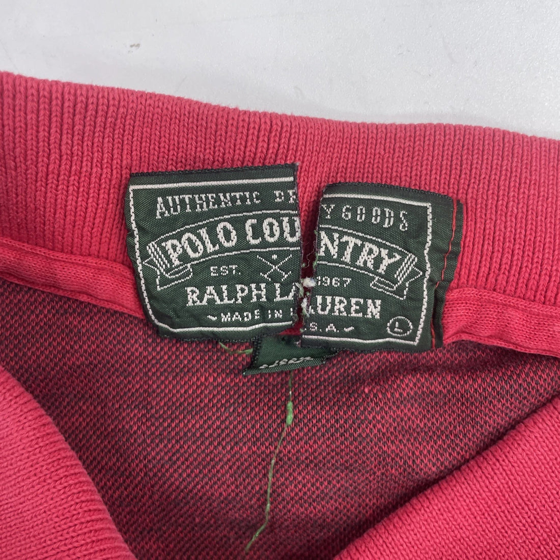 Vintage Polo Country Ralph Lauren Rugby Shirt Size Large Buffalo Plaid