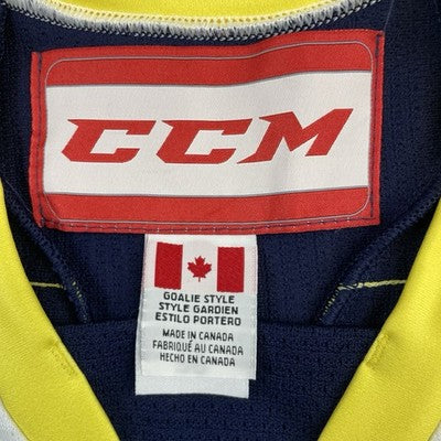 Vintage CCM Practice Authentic Goalie Hockey Jersey Size 56 Fight Strap