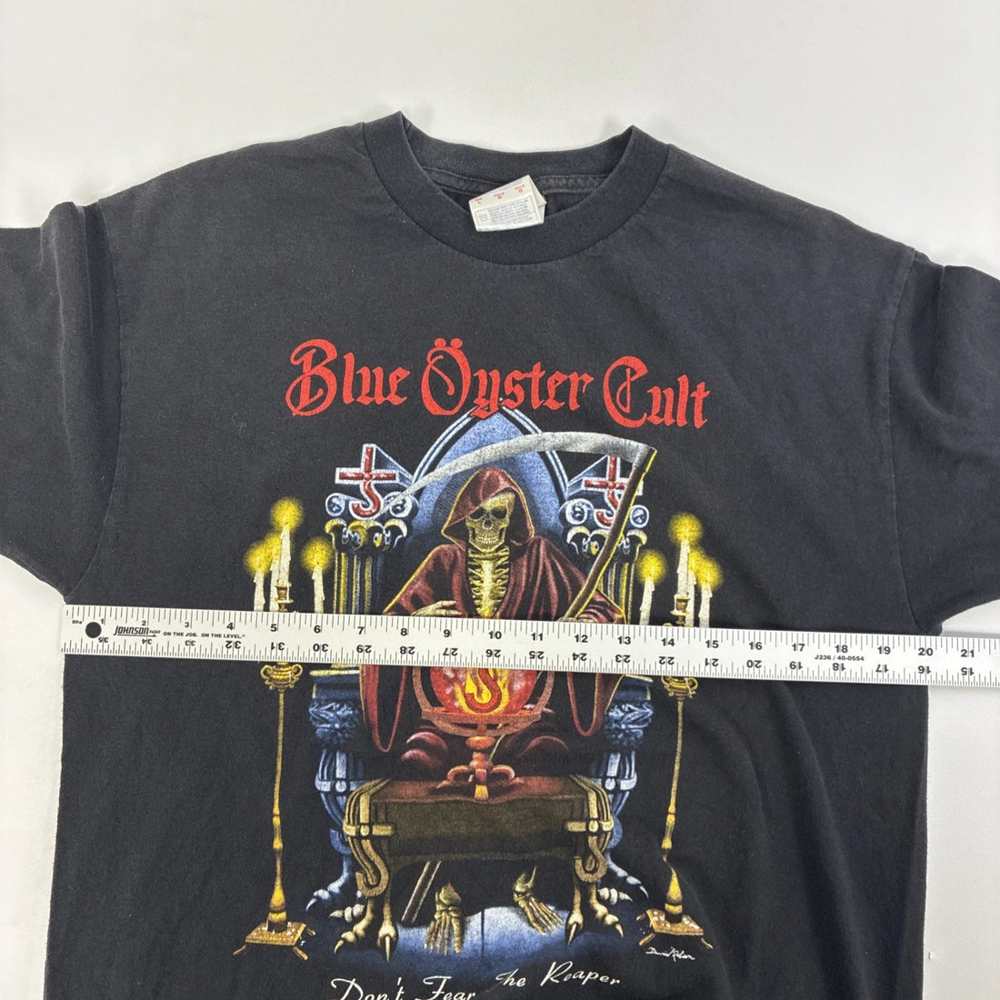 Vintage Blue Oyster Cult Don't Fear The Reaper Band T-Shirt Size Large