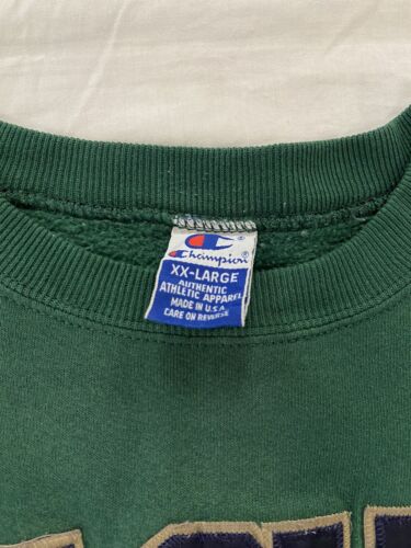 Vintage Sheridan Student University Champion Sweatshirt Crewneck Size 2XL Green