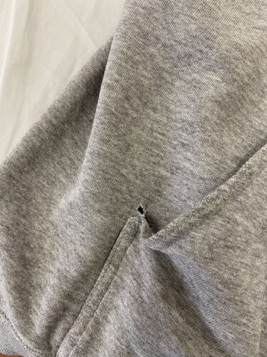 Vintage Nike Middle Swoosh Sweatshirt Hoodie XL Gray Embroidered Distressed 90s