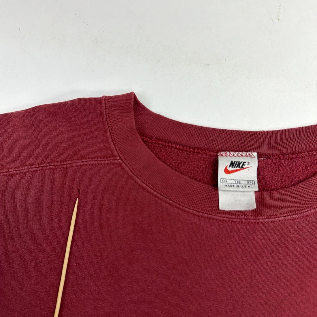 Vintage Nike Crewneck Sweatshirt Size 2XL Red Big Swoosh 90s