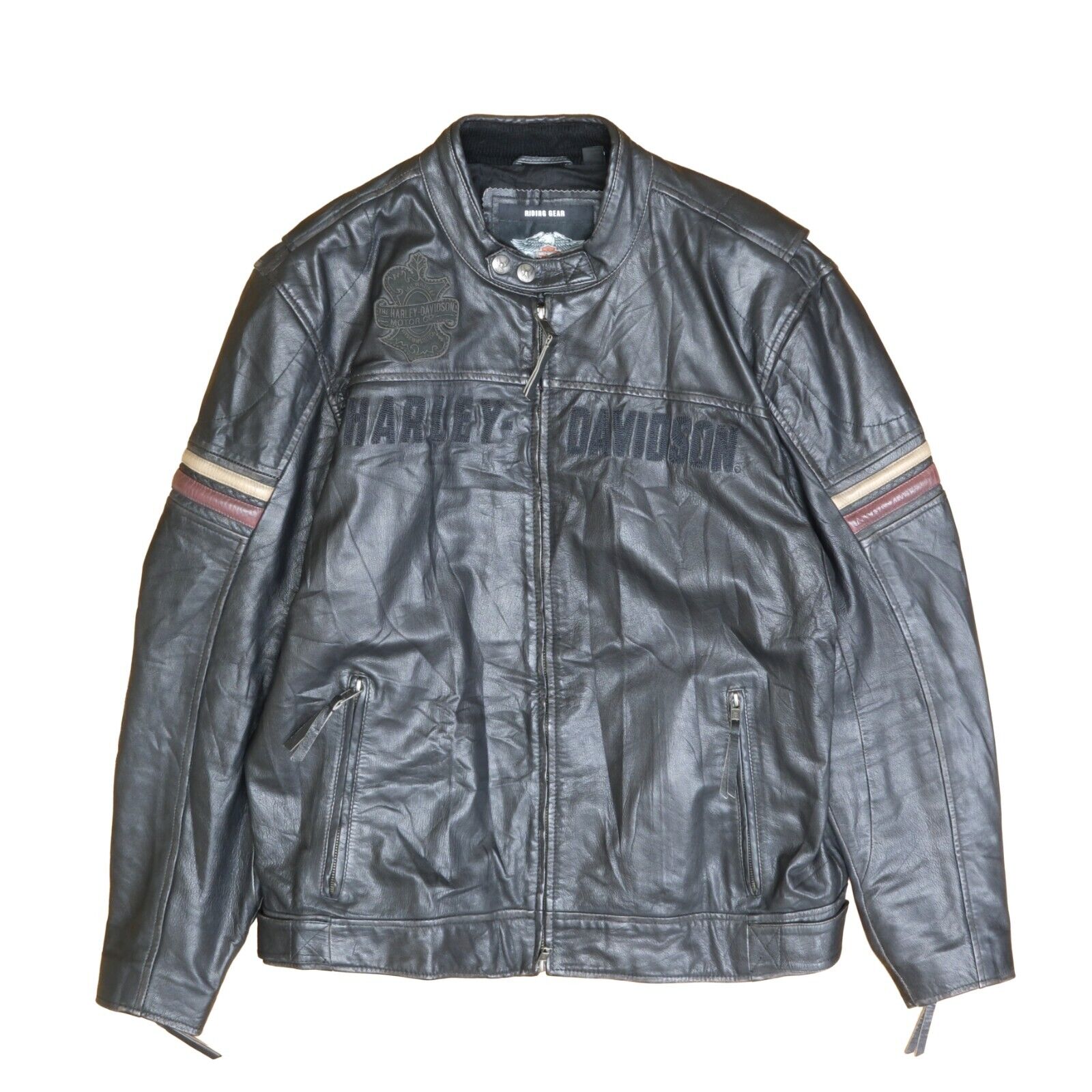 Harley davidson riding gear leather jacket best sale