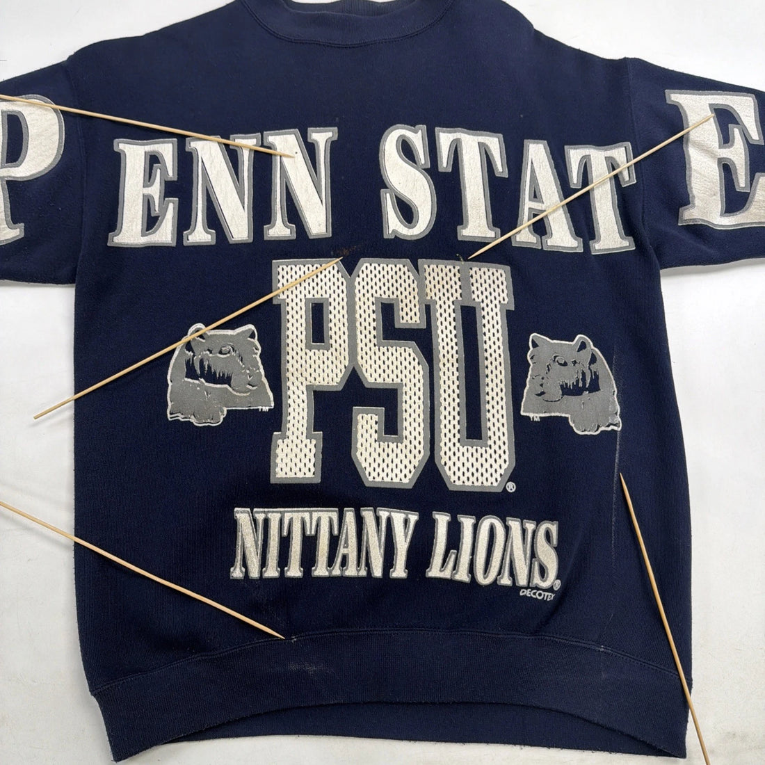 Vintage Penn State Nittany Lions Spell Out Sweatshirt Size Large 90s NCAA