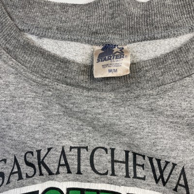 Vintage Saskatchewan Roughriders Starter Crewneck Sweatshirt Size Medium 90s CFL