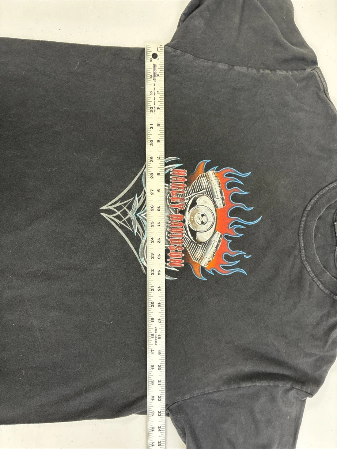 Vintage Harley Davidson Motorcycles Flame Engine T-Shirt XL