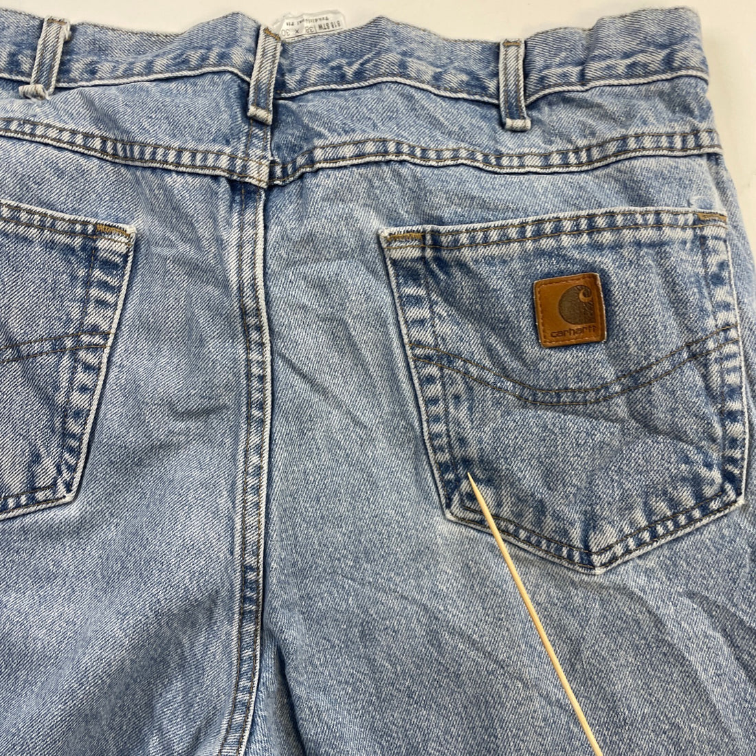 Vintage Carhartt Denim Carpenter Work Pants Jeans Size 38 X 30