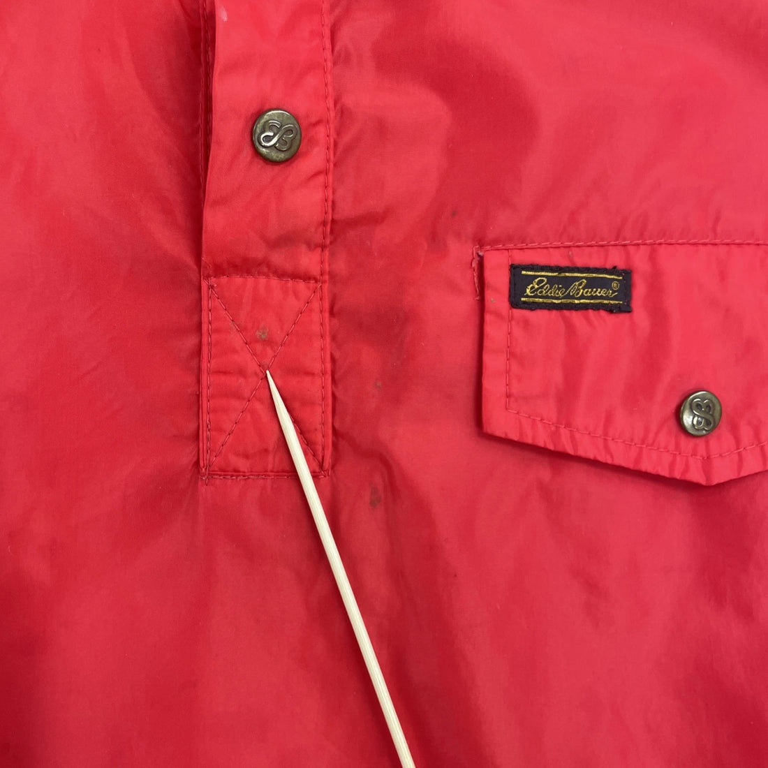 Vintage Eddie Bauer Pullover Windbreaker Light Jacket Size 2XL Red