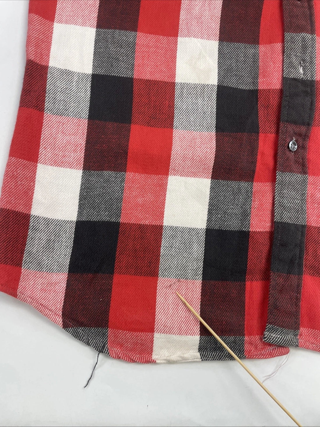 Vintage Alaskan Klondike Button Up Shirt Size XL Red Plaid Flannel