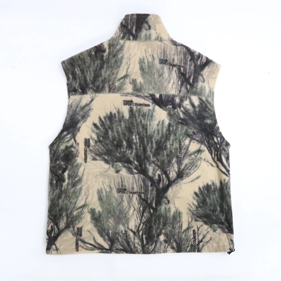 Cabela's Open Country Camo Fleece Vest Jacket Size Large