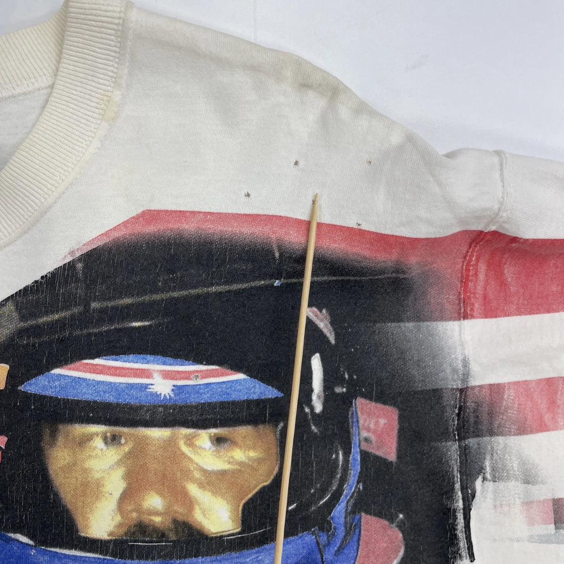 Vintage Robert Yates Racing T-Shirt Size XL All Over Print NASCAR
