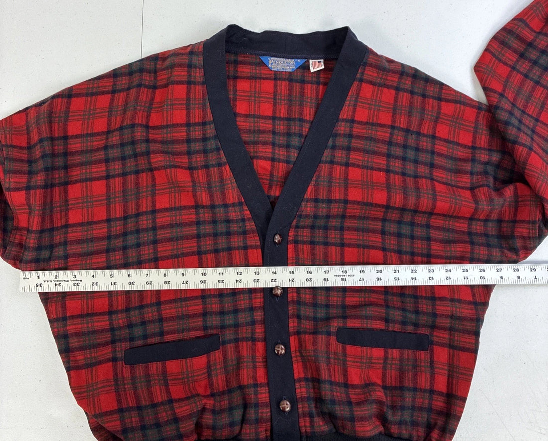 Vintage Pendleton Wool Cardigan Sweater Size XL