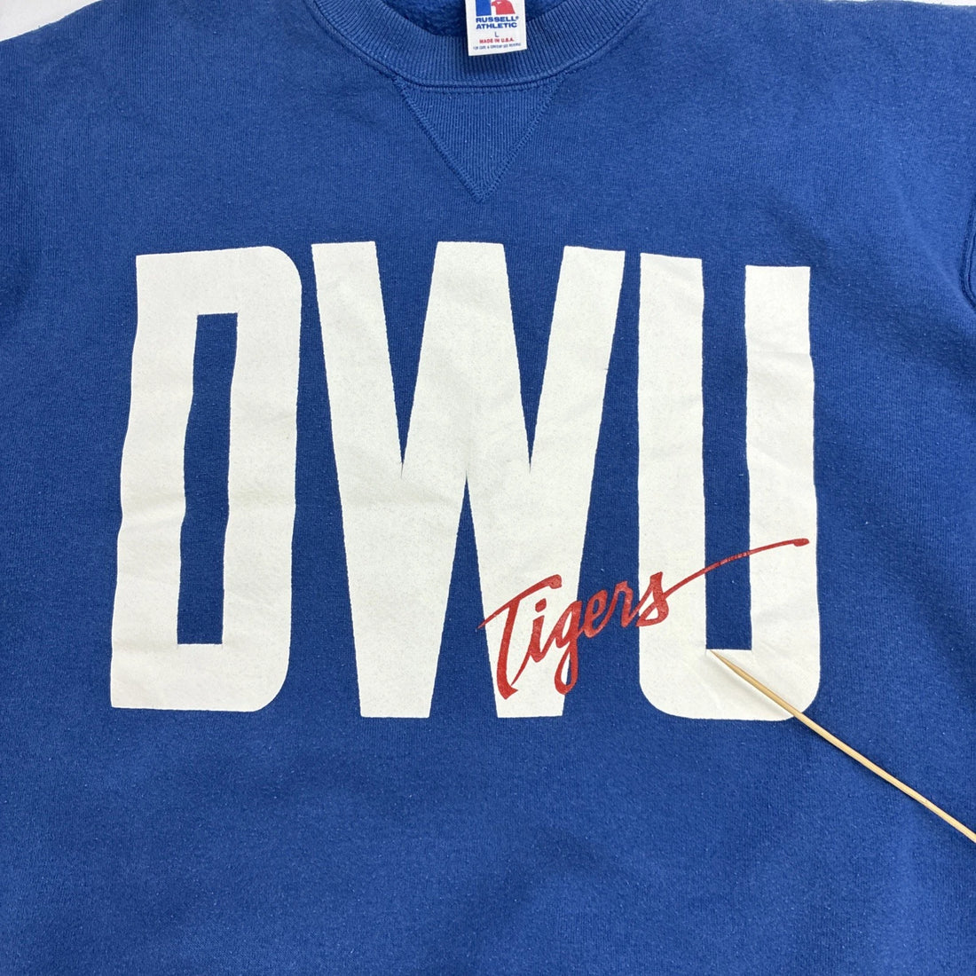 Vintage DWU Tigers Russell Athletic Sweatshirt Size Large 90s NCAA